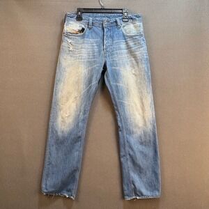 DIESEL LARKEE RELAXED COMFORT STRAIGHT Mens Blue‎ Denim Jeans Size 33x34 W33 L34